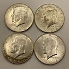 1964 Lot Of 4  Kennedy Half Dollars 90% Silver Circulated
