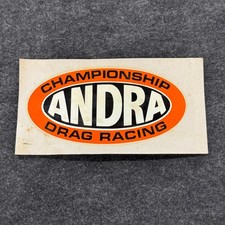 Vintage Andra Australian Championship Drag Racing Decal Sticker 1970s 1980s Nos