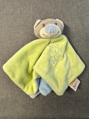 SCHMUSETUCH SCHNUFFELTUCH Kuscheltuch Bär grün blau Dou Kidou