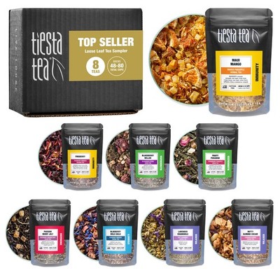 - Top 8 Favorites Sampler Set, Loose Leaf, Up to 80 Cups, High to No Caffeine...
