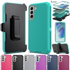 For Samsung Galaxy S21 FE 5G Phone Case with Kickstand Belt Clip Holster Cover