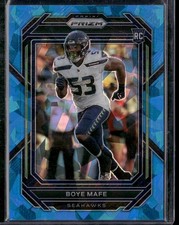 2022 Panini Prizm Boye Mafe Blue Ice Prizm RC /99 #386 Seattle Seahawks