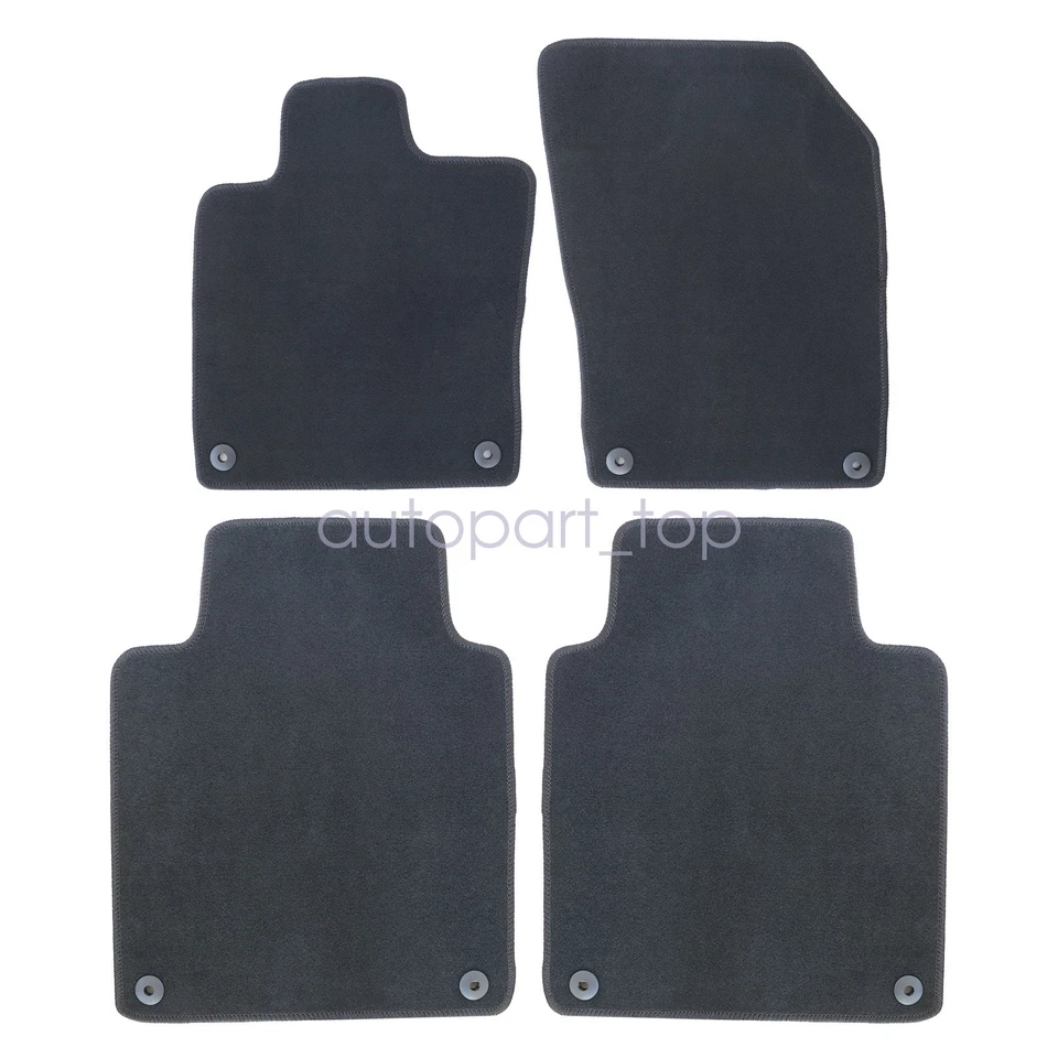 Nuevas alfombrillas de terciopelo delanteras y traseras alfombras negras 4 piezas para Volvo S90 2017-2023 Foto 4 de 4