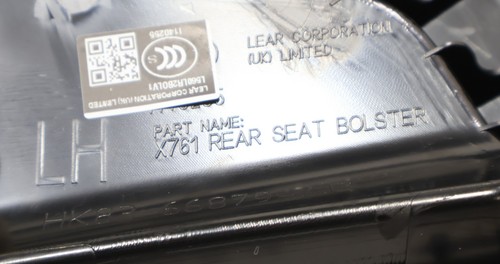 2018 - 2020 LAND ROVER RANGE ROVER VELAR REAR LEFT SEAT BOLSTER TRIM CUSHION OEM - Picture 6 of 8