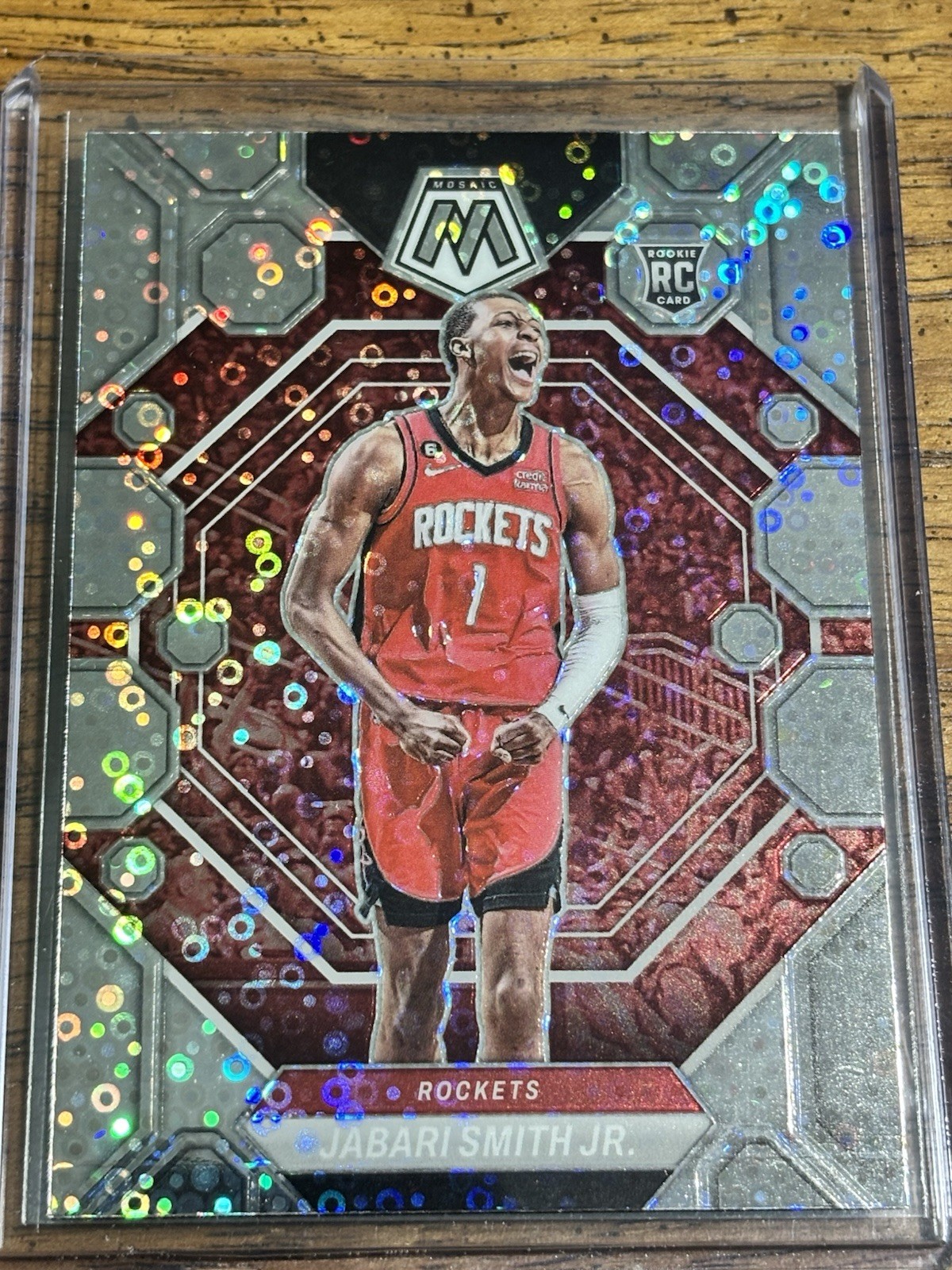 2022-23 Panini Mosaic Rookie Jabari Smith Jr. #239 Silver Fast Break Prizm Disco