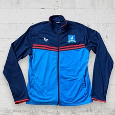 Ted Lasso AFC Richmond Jacket Mens Sz M Blue Track Full Zip Lightweight Soccer