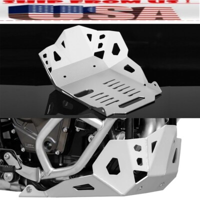 US SILVER Front Skid Bash Plate Engine Cover For SUZUKI V-STROM VSTORM 800DE