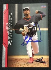 2023 Richmond Flying Squirrels Signed Juan Sanchez RC Card Giants Autographed
