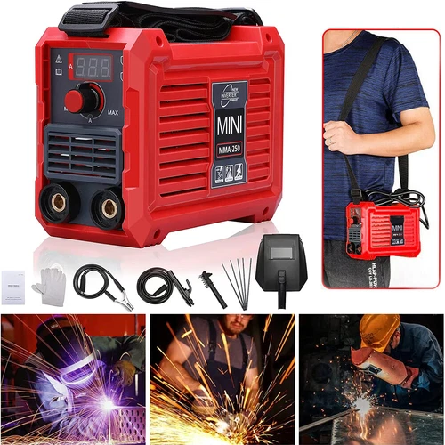 250A MIG MMA Elektro Schweissgerät 220V Fülldraht Set Schweißgerät Anfänger - Bild 1 von 13