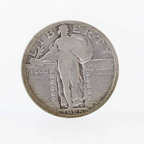 1925 Standing Liberty Quarter 25c Coin VF