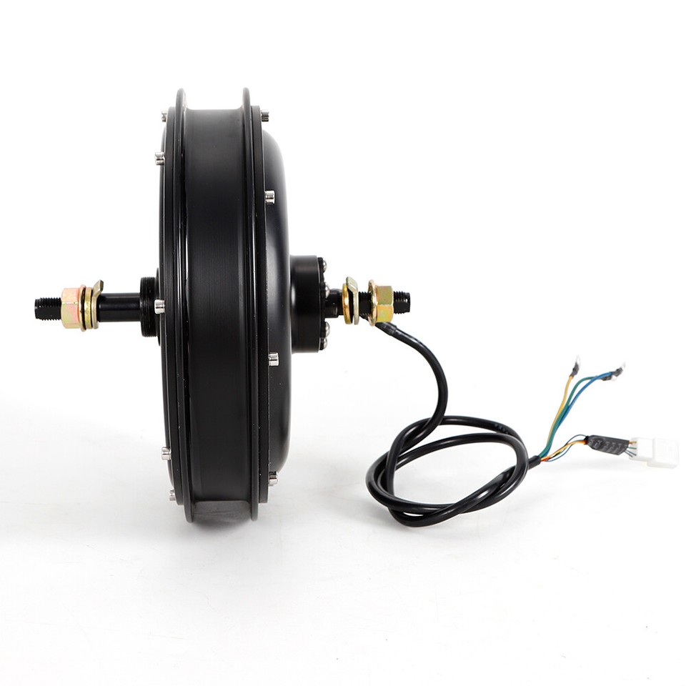 1500W 48V Ebike Brushless Gearless Threaded Hub Motor Rear Wheel Motor