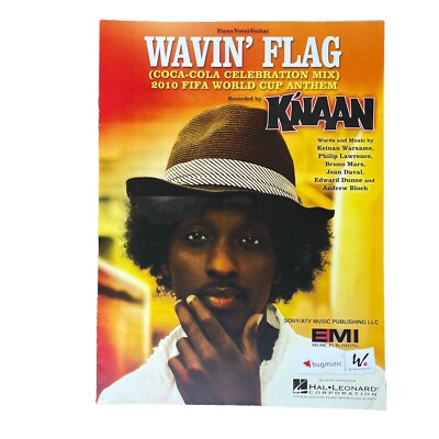 Wavin' Flag Sheet Music Piano Vocal Guitar  K'naan New Hal Leonard