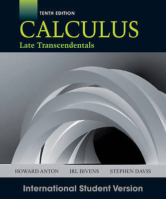 Calculus Late Transzendentals 10e ISV WIE, H Anton