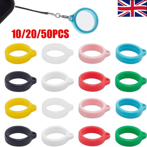 10-50x 13mm Silicone Lanyard Rings Necklace Bands For Pen Keychain Key Ring 2023 - Picture 5 of 18