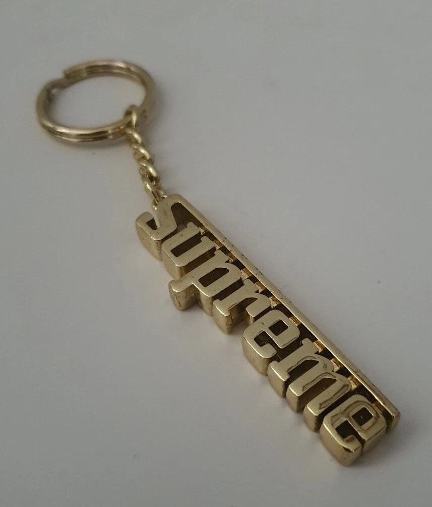 FW16 Supreme Grand Prix Porte clés Métal Doré Keychain Accessoire 