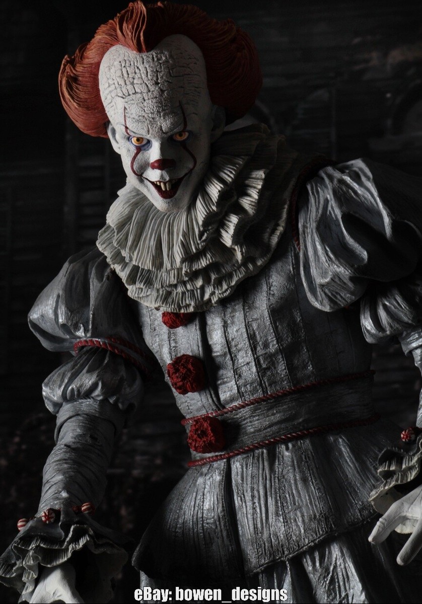 【超希少】NECA IT [2017] 1/4 ペニーワイズ　約53㎝　台座付き NECA 45459 18 Inches 1/4 Scale Pennywise Action Figure for sale
