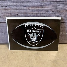 Collectible NFL Las Vegas Raiders Prismatic Football Sticker~4 1/4” X 2 1/2”~New