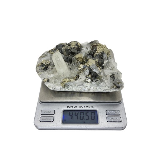 Quarzkristall, Pyrit, Cluster, Exemplar, #R-6547 - Bild 11 von 11
