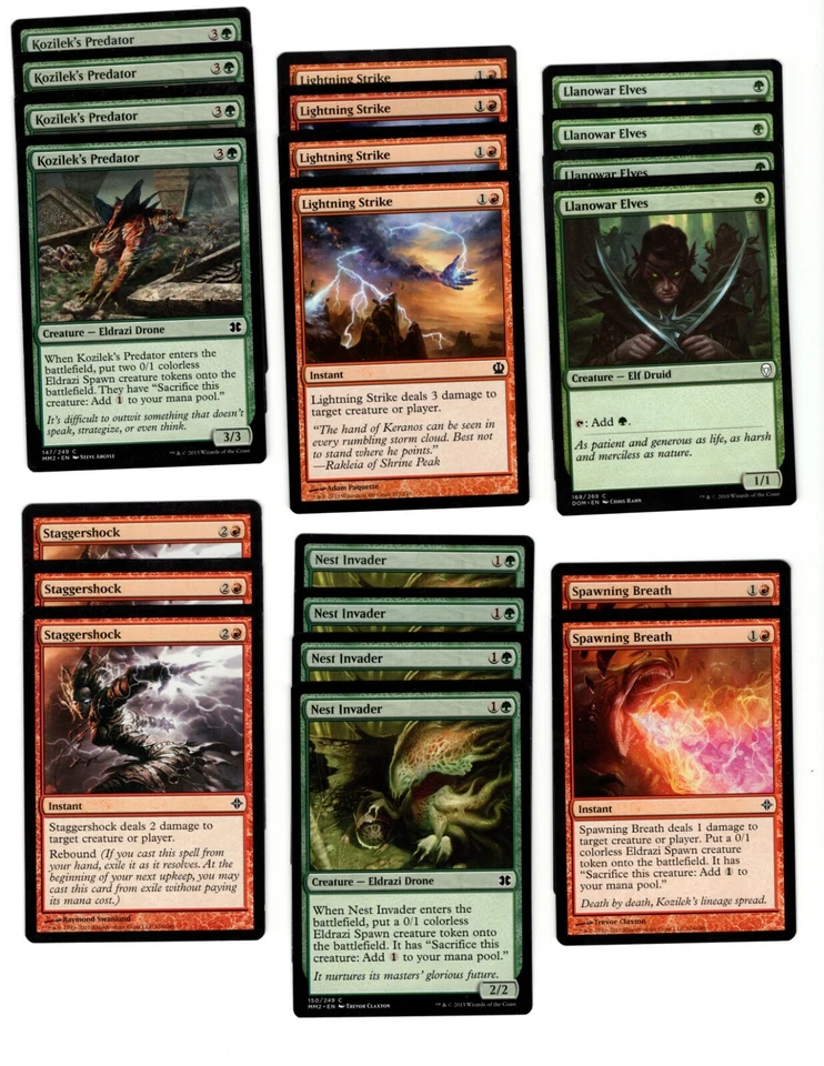 Red Green *Eldrazi* - Pauper Legal - MTG Magic the Gathering Deck Ready To Play! - Image 2 of 3