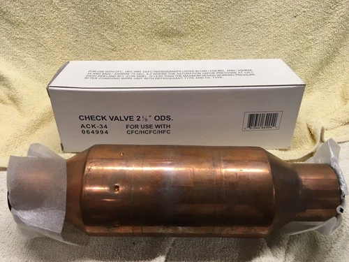 Emerson Climate Technologies Check Valve 2-1/8" ACK-34 Brand New