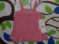 NEW NWT Baby Girls Chaps by Ralph Lauren Plaid Ruffled Dress Set SZ3M  $32