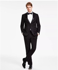 KENNETH COLE REACTION TUXEDO BLACK 38R WEDDING EVENT PROM FORMAL MEN'S NEW