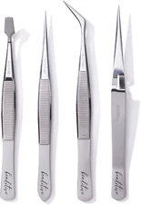 Professional Stainless-Steel Precision Tweezer Set – Craft Tweezers for Jewelry 