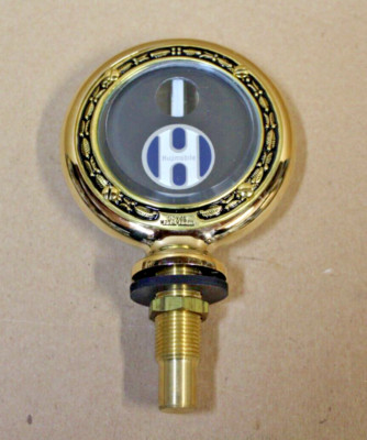 Hupmobile Brass Motor Meter Temperature Gauge 1920's