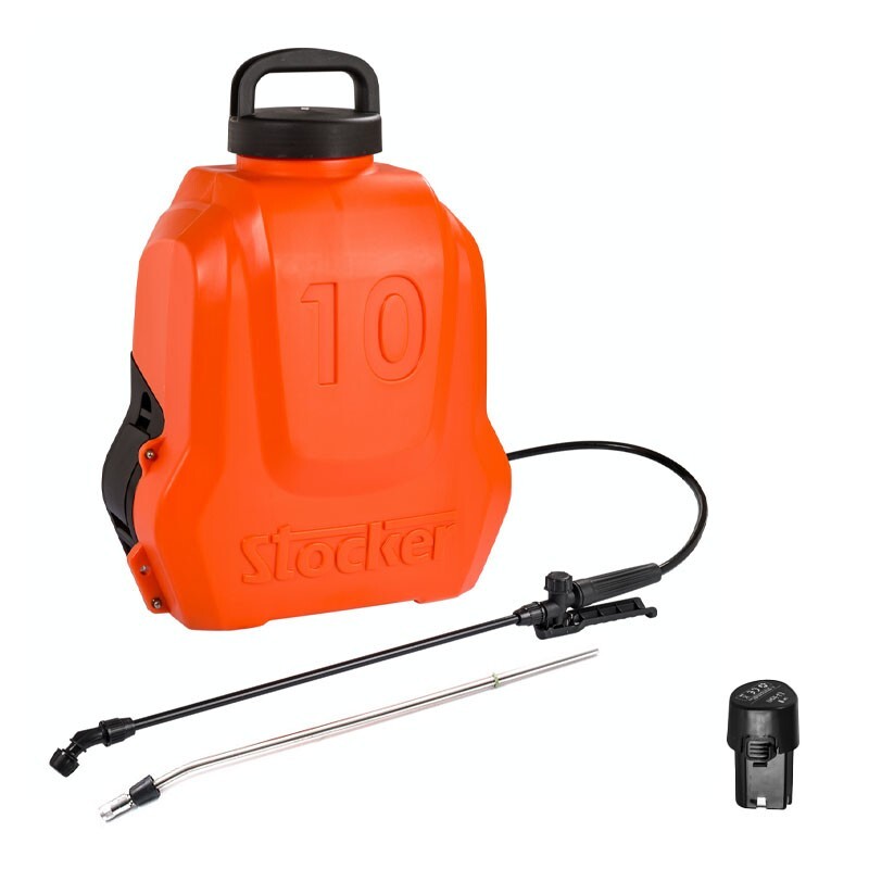 Stocker 238 - Pompa a zaino elettrica 12 V 2,5 Ah Click In Lancia Fibra di Vetro