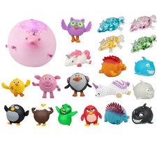 Reusable Animal Balloon Balls Blow Farm Blow up Squeeze Bouncing Ball Kids Gift