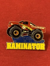 Raminator Monster Truck collectible lapel pin, tie tack, hatpin museum 4X4