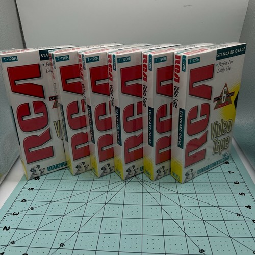 6 Brand New RCA Standard Grade T-120 Blank VHS Video Tapes - Picture 3 of 6