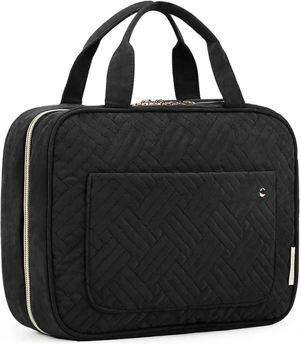 BAGSMART Large Toiletry Bag Travel Bag with Hanging Hook, Water-resistant Makeup