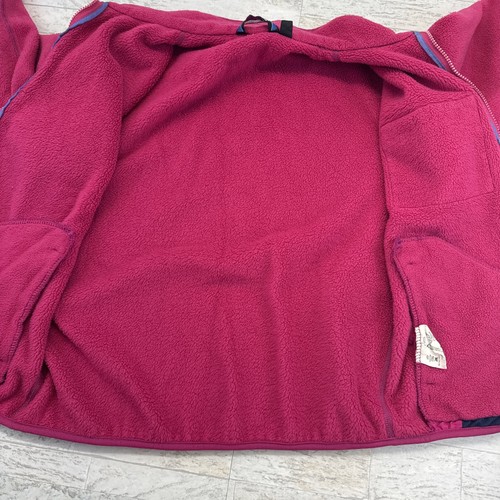 Vintage Patagonia Jacket Womens Sz 12 LARGE Pink Full Zip Up Fleece Coat 90s USA - Picture 8 of 12