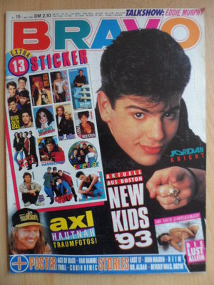 BRAVO 15 - 7.4. 1993 (2) NKOTB Axl Rose Matthias Reim Beverly Hills Iron Maiden