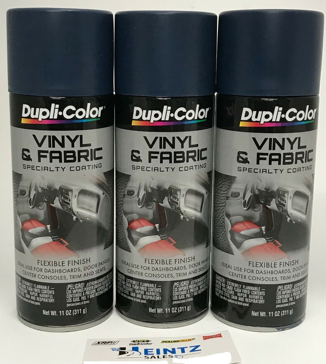 Duplicolor HVP112-3 PACK Medium Blue Vinyl and Fabric Coating 11