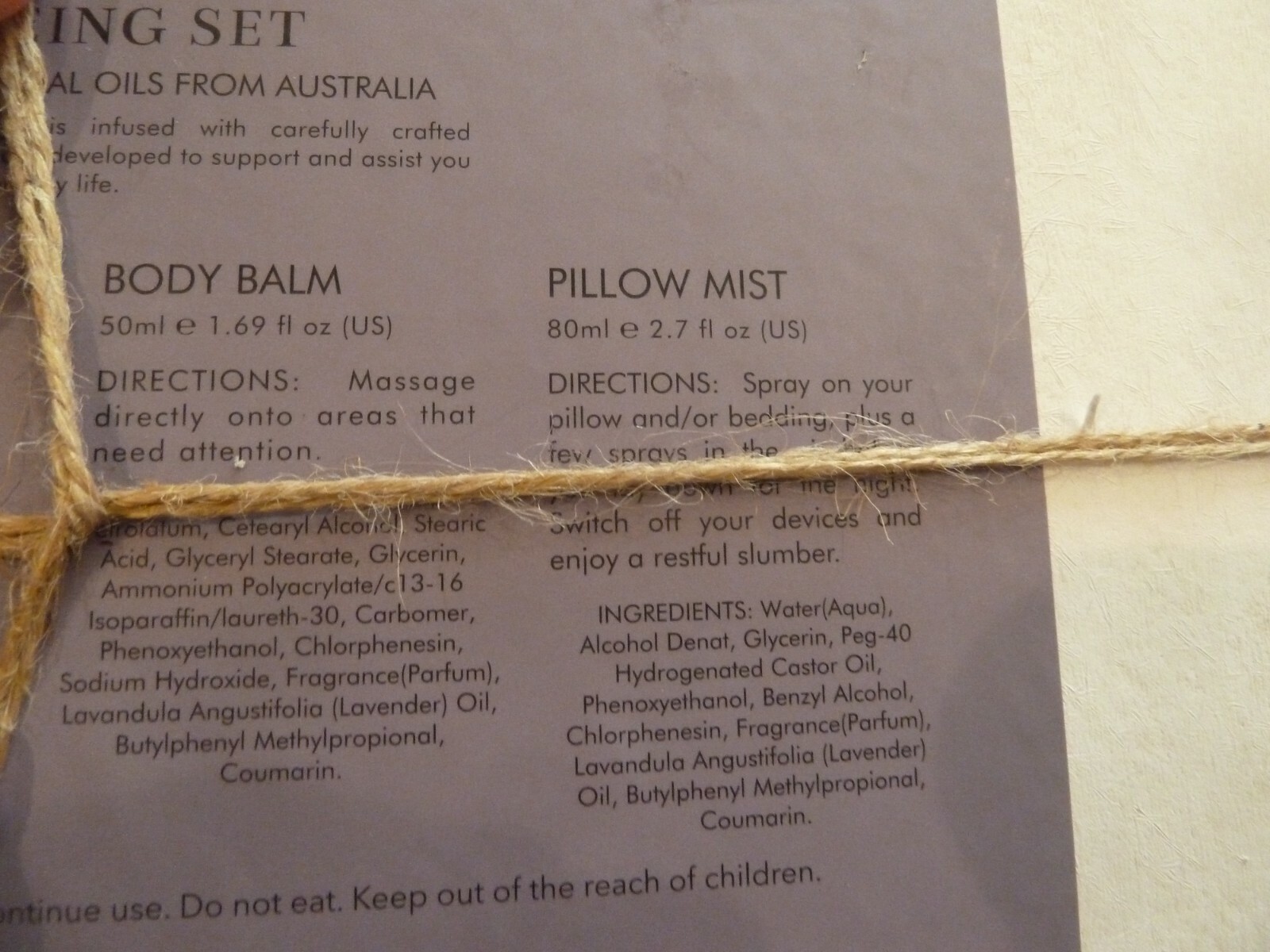 Australian Apothecary Sydney Well Being 4piece Box Set Manuka Honey