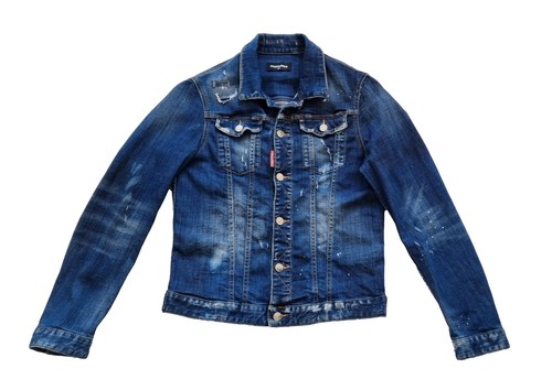 Dsquared2 junior cotton denim jacket S71GD0079 blue jeans size 16 years
