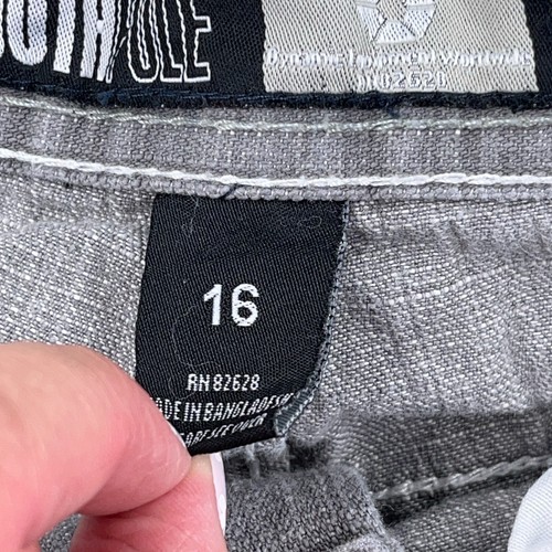 Vintage South Pole Shorts Boys 16 Gray Y2K Baggy Loose Fit Jorts Skate 27" W - Picture 8 of 16