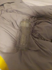 1982 Mr. Peanut Glass Jar Planters Peanuts wheat pattern vintage