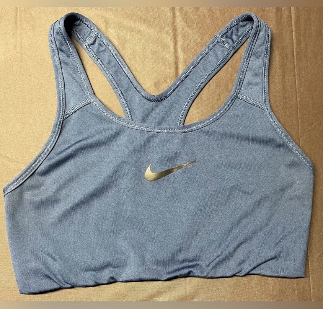 Nike Sports Bra Medium Blue Dri Fit Racerback-image