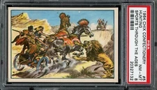 1964 Chix Confectionery Co. Sports Through The Ages #5 Hunting PSA 8