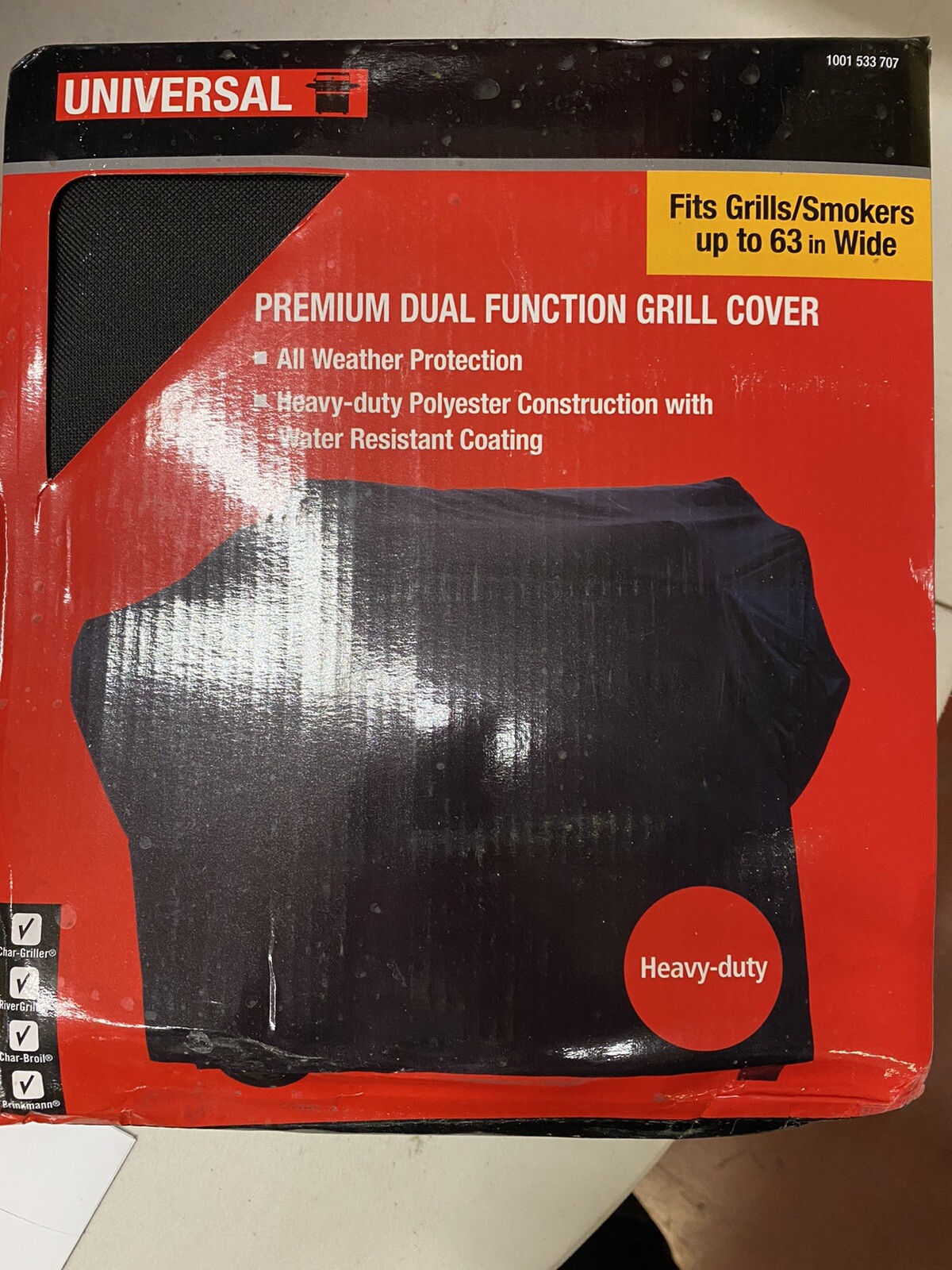 Universal Premium Gas Charcoal Grill Cover Polyester Weather  