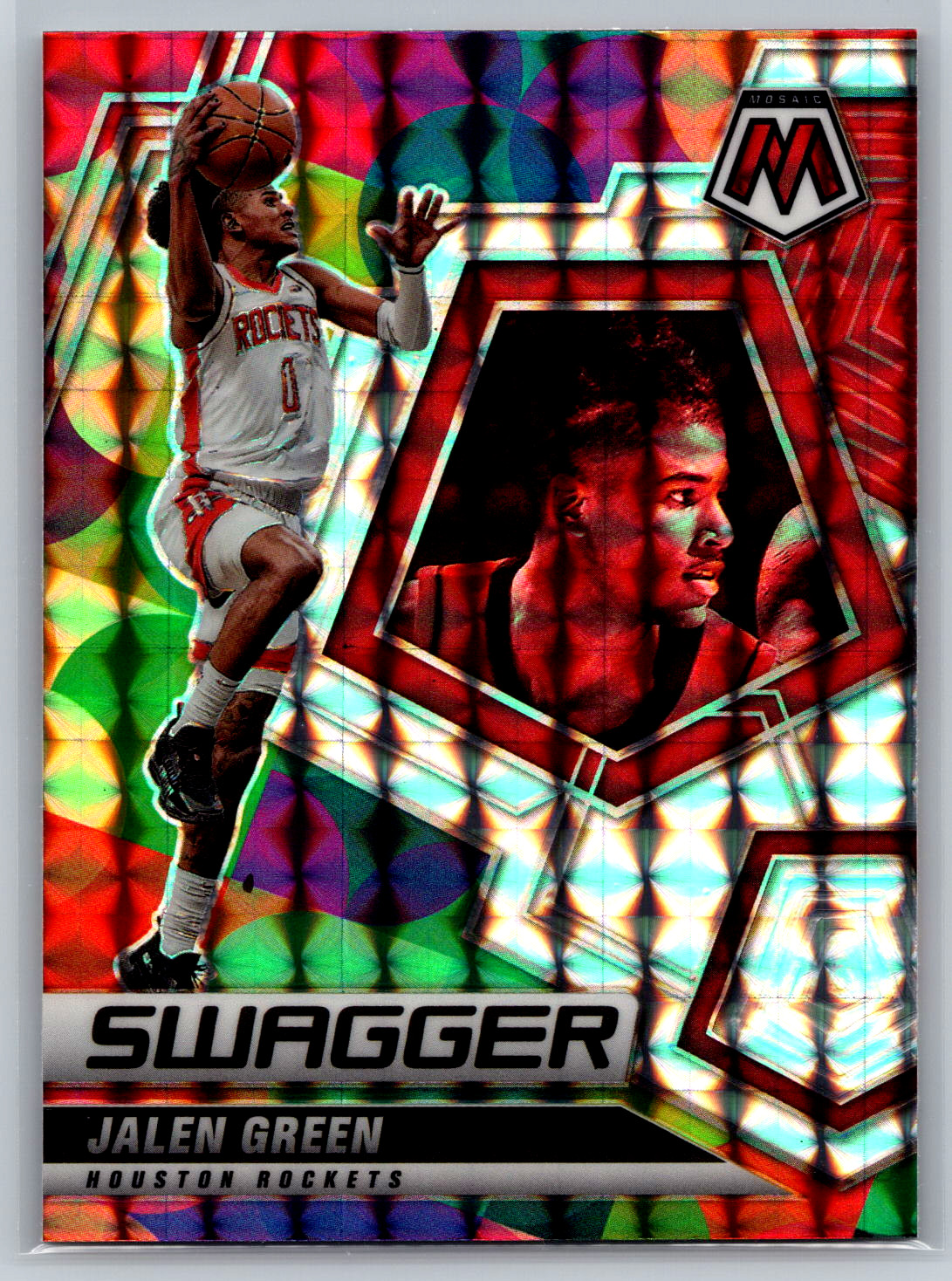 Jalen Green 2021-22 Panini Mosaic Swagger Rookie #11 Houston Rockets