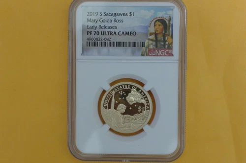 2019 S Sacagawea $1 Mary Golda Ross NGC PF70 Ultra Cameo EARLY RELEASES
