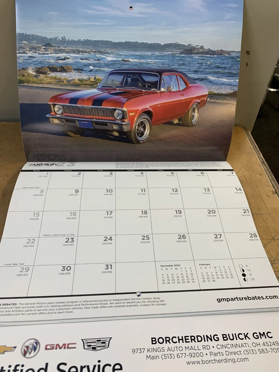 Gm Muscle Car Calendar 2023 | eBay