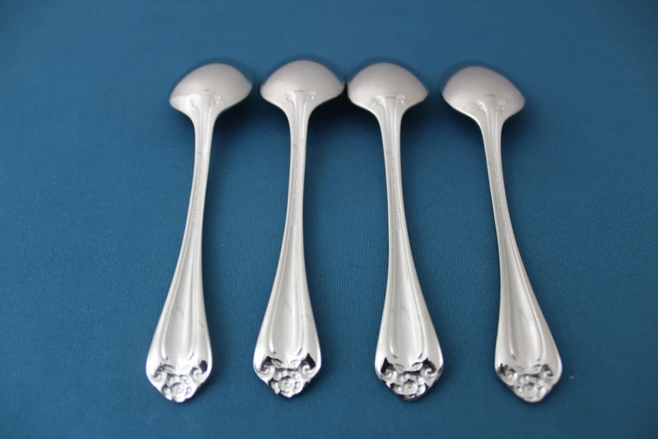 4 cucharaditas Reed & Barton ROSELAND 18/10 acero inoxidable China NUEVO 6" Foto 4 de 4