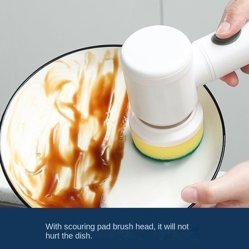 Power Clean Spin Scrubber 6 Replaceable Brush Heads Cleaning Brush - Bild 6 von 19