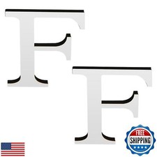 YIEMI 3D Silver Elegant Wall Letters for Stylish Letter Wall Decor and DIY Ho