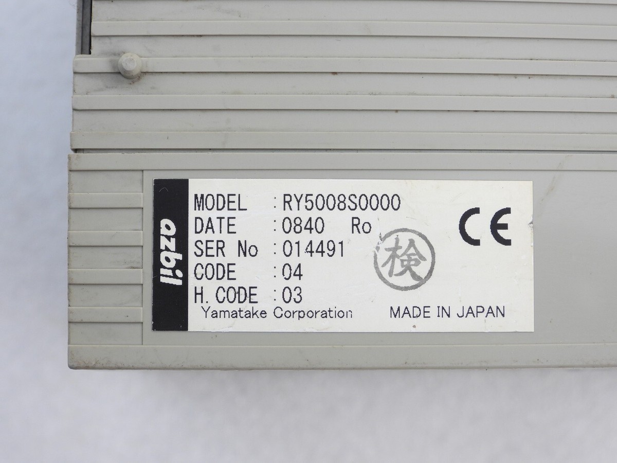 YAMATAKE CORPORATION AZBIL MODEL RY5016S RY5008S RY5008S